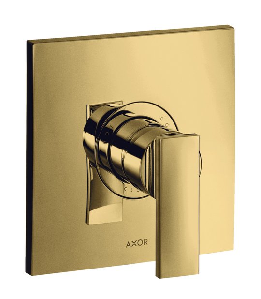 Смеситель скрытого монтажа Axor Citterio, Polished Gold Optic (39655990) Для ванны, Для душа Золото