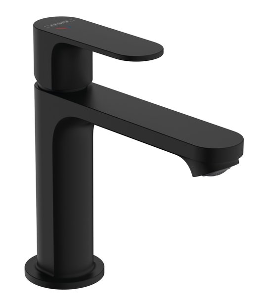 Смеситель для раковины Hansgrohe Rebris S CoolStart 110 мм, черный матовый (72519670) Для раковины Черный, Черный матовый