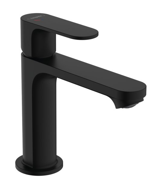 Смеситель для раковины Hansgrohe Rebris S CoolStart, черный матовый (72527670) Для раковины Черный, Черный матовый