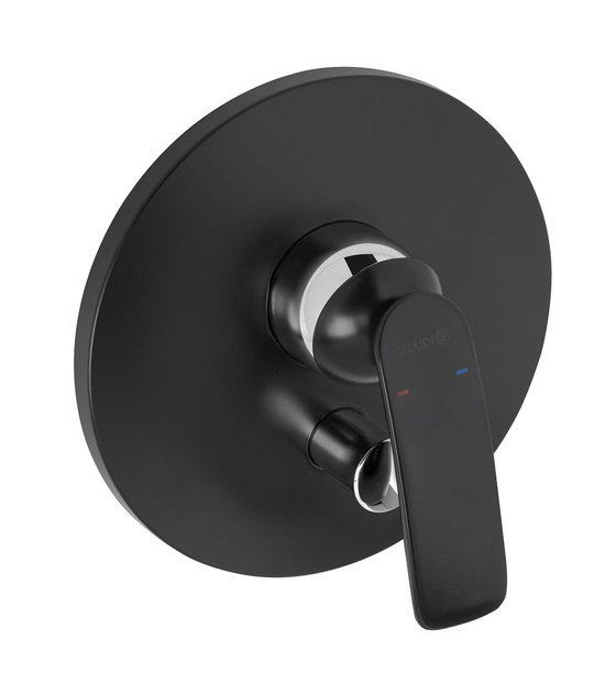 Змішувач Kludi Balance (526508775) Для ванни, Для душа Чорний, Чорний матовий