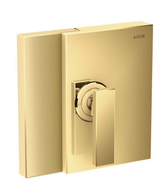 Смеситель скрытого монтажа Axor Edge, Polished Gold Optic (46650990) Для ванны, Для душа Золото