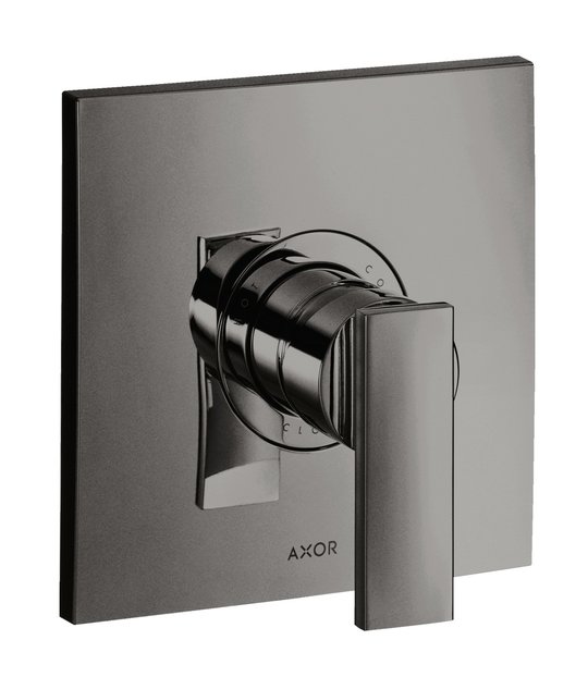 Смеситель скрытого монтажа Axor Citterio, Polished Black Chrome (39655330) Для ванны, Для душа Черный