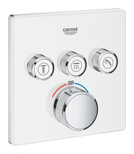 Термостат для встраиваемого монтажа Grohe Grohtherm SmartControl (29157LS0) Для ванны, Для душа Белый
