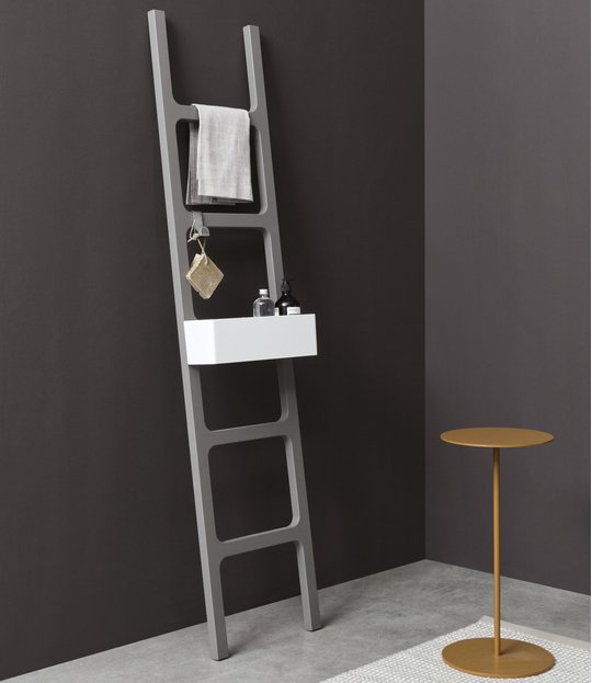 Напольный полотенцедержатель NIC Design Oltre, светло-серый (019 402A.gesso) Полотенцедержатели NIC Design