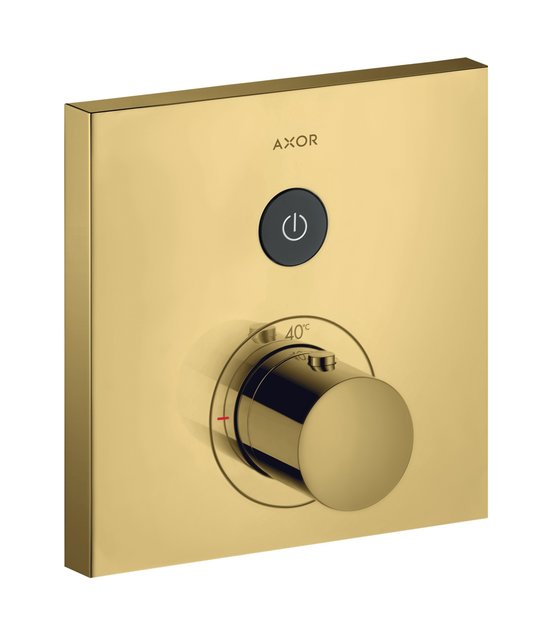 Термостатичний змішувач Axor MyEdition, Polished Gold Optic (36714990) Для ванни, Для душа Золото