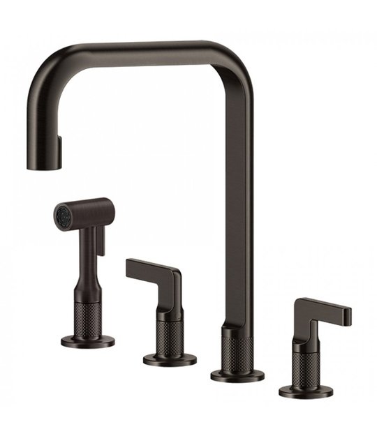 Смеситель для кухни Gessi Kitchen INSICO, полированный черный (58703-707) Для кухни Черный, Черный глянцевый 