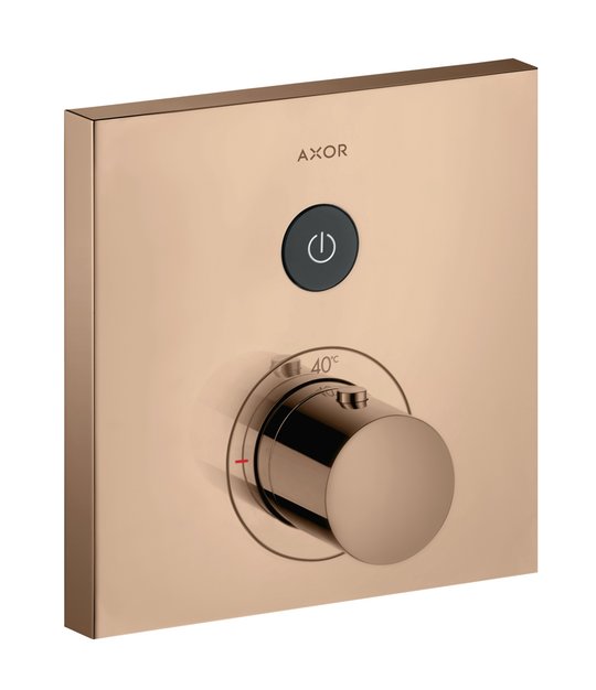 Термостатичний змішувач Axor MyEdition, Polished Red Gold (36714300) Для ванни, Для душа Червоне золото