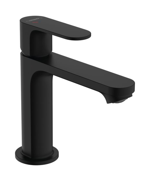 Смеситель для раковины Hansgrohe Rebris S CoolStart 110 мм, черный матовый (72520670) Для раковины Черный, Черный матовый