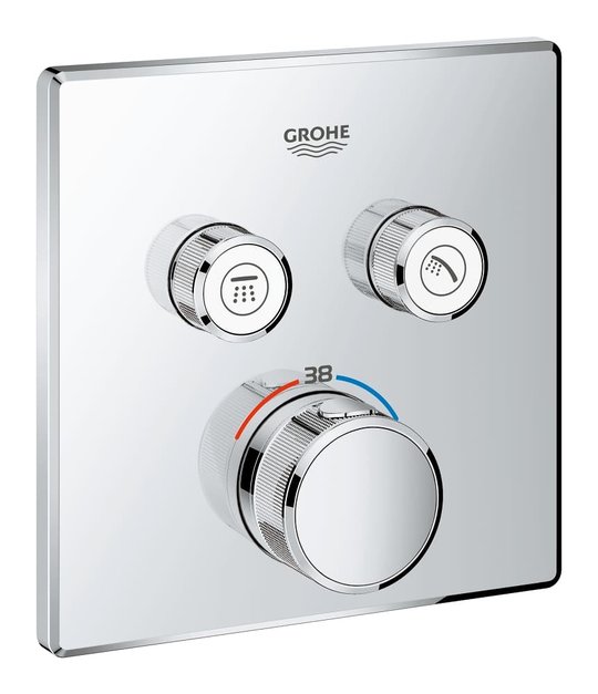 Термостат для встраиваемого монтажа Grohe Grohtherm SmartControl (29124000) Для ванны, Для душа Хром
