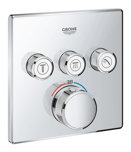 Термостат для вбудованого монтажу Grohe Grohtherm SmartControl (29126000) Для ванни, Для душа Хром