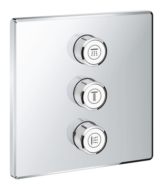 Внешняя панель вентиля для встраиваемого монтажа Grohe Grohtherm SmartControl (29127000) Для ванны, Для душа Хром