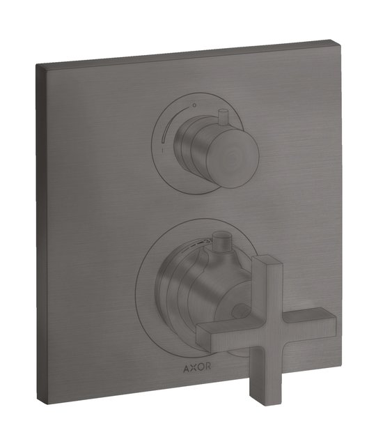 Термостатический смеситель на 1 потребитель Axor Citterio, Brushed Black Chrome (39705340) Для ванны, Для душа Черный