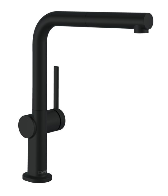 Смеситель для кухни Hansgrohe Talis M54, sBox, черный матовый (72809670) Для кухни Черный, Черный матовый