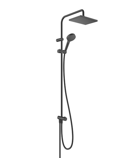 Душова система з термостатом Hansgrohe Vernis Shape, чорний матовий (26282670) Душові стійки Чорний матовий