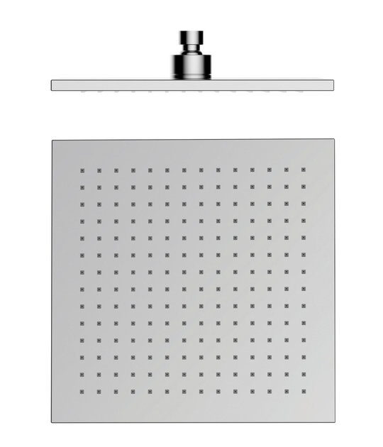 Верхній душ GRB Showerheads SQUARE INOX (058208) Верхні душі Хром