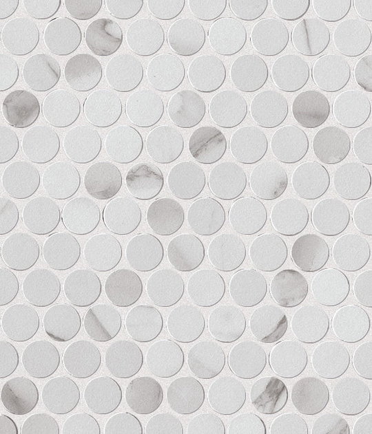 Мозаїка Fap Roma Statuario Round Mosaico 29,5 * 32,5 (fLTS) FAP Ceramiche Для кухні, Для громадських приміщень, Для житлових приміщень, Для ванної