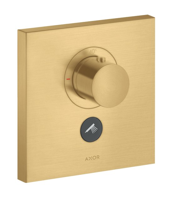 Термостатический смеситель Axor MyEdition, Brushed Gold Optic (36716250) Для ванны, Для душа Золото