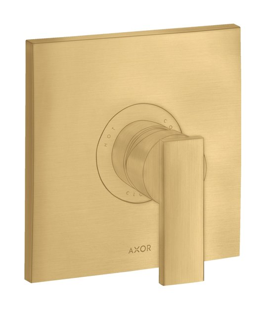 Смеситель скрытого монтажа Axor Citterio, Brushed Gold Optic (39655250) Для ванны, Для душа Золото