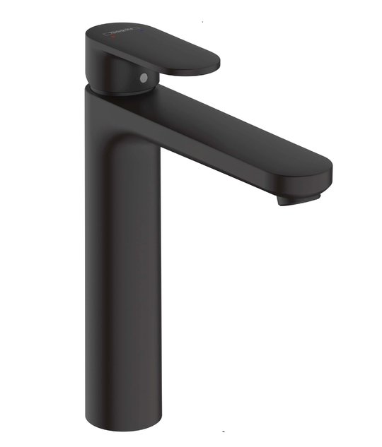 Змішувач для раковини Hansgrohe Vernis Blend 190 зі зливним набором, чорний матовий (71552670) Для раковини Чорний матовий