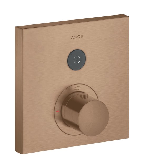 Термостатический смеситель Axor MyEdition, Brushed Red Gold (36714310) Для ванны, Для душа Красное золото