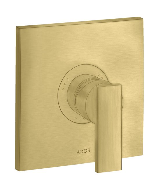 Смеситель скрытого монтажа Axor Citterio, Brushed Brass (39655950) Для ванны, Для душа Латунь