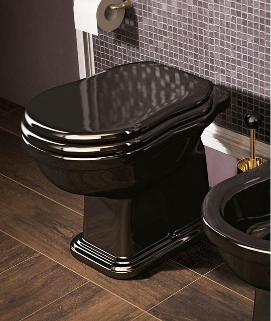 Напольный унитаз Flaminia Efi Plus, black (EF117R) Напольные 