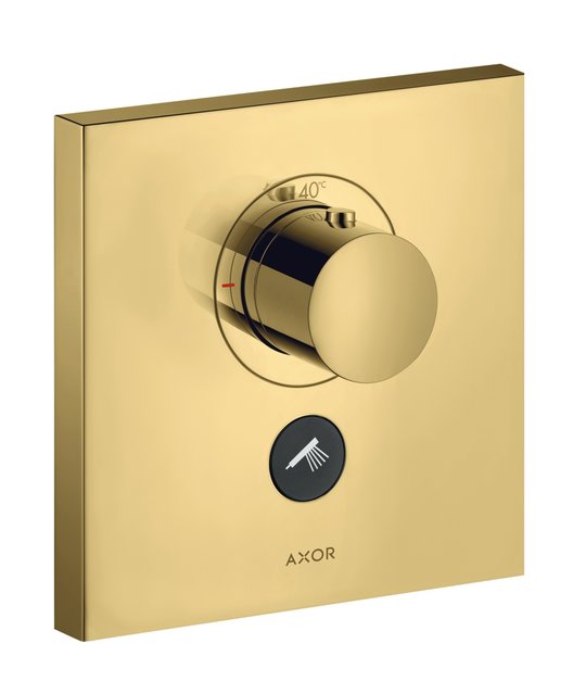 Термостатический смеситель Axor MyEdition, Polished Gold Optic (36716990) Для душа Золото
