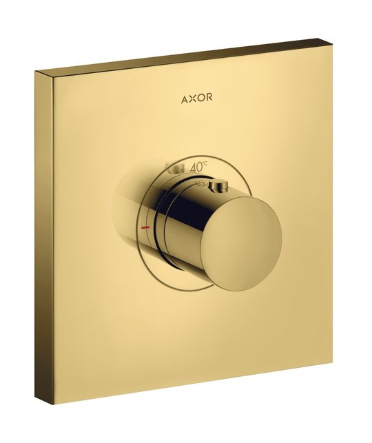 Термостатический смеситель Axor MyEdition, Polished Gold Optic (36718990) Для ванны, Для душа Золото