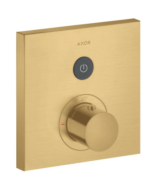Термостатический смеситель Axor MyEdition, Brushed Gold Optic (36714250) Для ванны, Для душа Золото