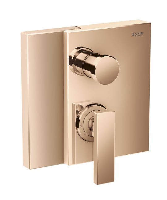 Смеситель скрытого монтажа Axor Edge, Polished Red Gold (46450300) Для ванны, Для душа Красное золото