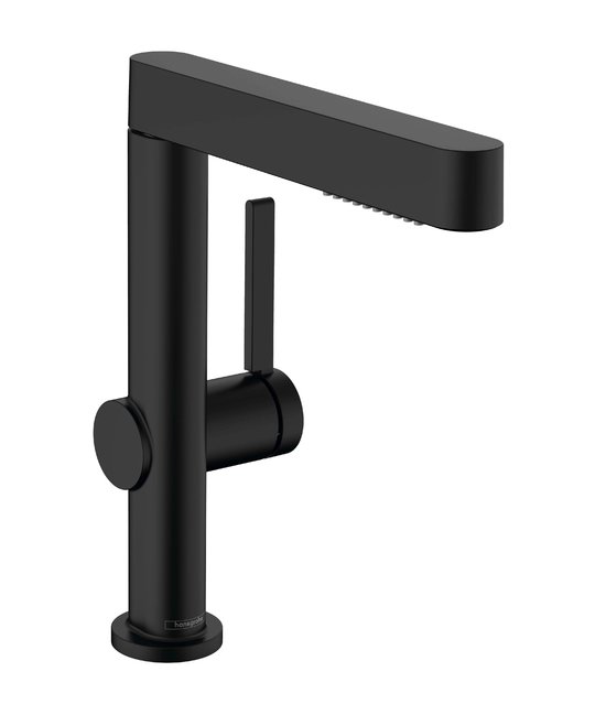 Смеситель для раковины Hansgrohe Finoris 230, черный матовый (76063670) Для раковины Черный матовый