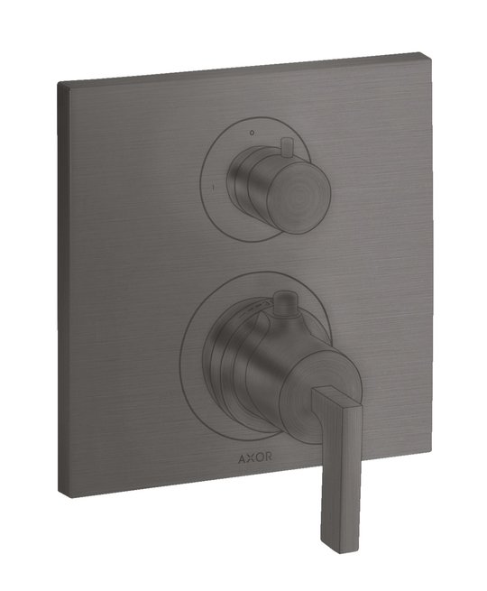 Термостатический смеситель на 1 потребитель Axor Citterio, Brushed Black Chrome (39700340) Для ванны, Для душа Черный