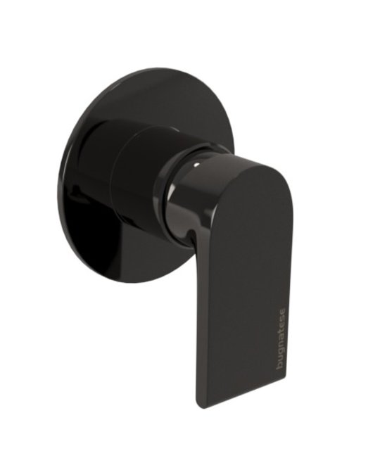 Змішувач для душу Bugnatese Simple, чорний PVD (6630-PT) Для ванни, Для душа Чорний, Чорний глянсовий 