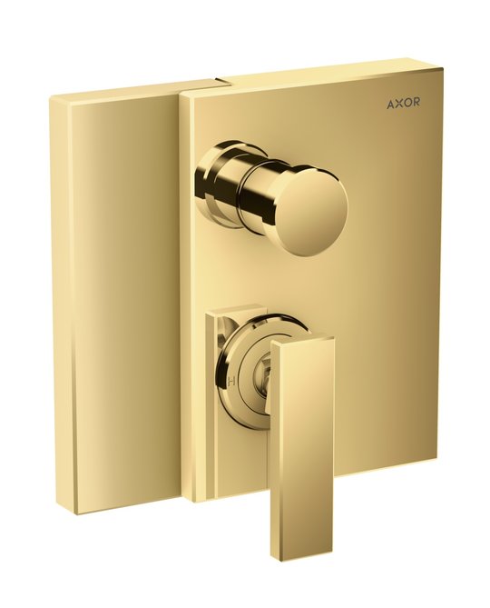 Смеситель скрытого монтажа Axor Edge, Polished Gold Optic (46450990) Для ванны, Для душа Золото