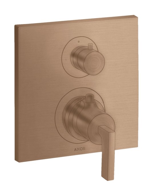 Термостатический смеситель на 1 потребитель Axor Citterio, Brushed Red Gold (39700310) Для ванны, Для душа Красное золото