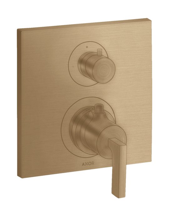 Термостатический смеситель на 1 потребитель Axor Citterio, Brushed Bronze (39700140) Для ванны, Для душа Бронза
