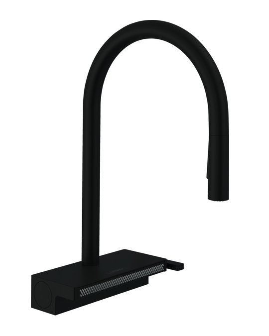 Смеситель для кухни Hansgrohe Aquno Select M81 черный матовый (73831670) Для кухни Черный, Черный матовый