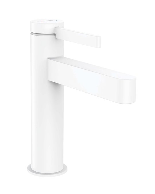 Смеситель для раковины Hansgrohe Finoris 110, белый матовый (76020700) Для раковины Белый матовый