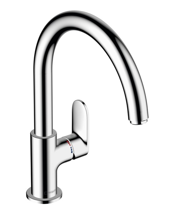 Змішувач для кухонного миття Hansgrohe Vernis Blend M35, хром (71870000) Для кухні, Для раковини, Для кухонних мийок Хром