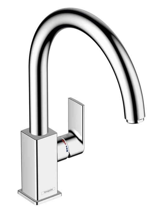 Змішувач для кухонного миття Hansgrohe Vernis Shape M35, хром (71871000) Для кухні, Для раковини, Для кухонних мийок Хром