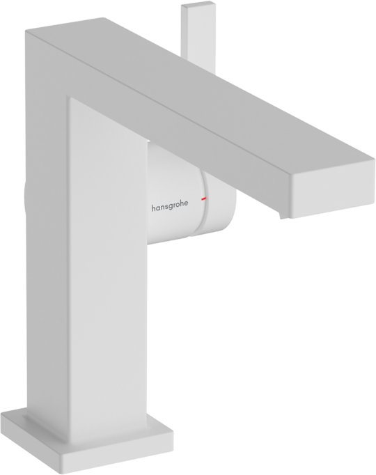 Змішувач для раковини з донним клапаном push-open Hansgrohe Tecturis E 110 Fine CoolStart, білий матовий (73020700) Для раковини Білий матовий