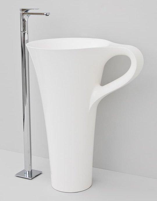 Кам'яна раковина 70 см Artceram Cup, white (OSL004 01; 00) Підлогові 