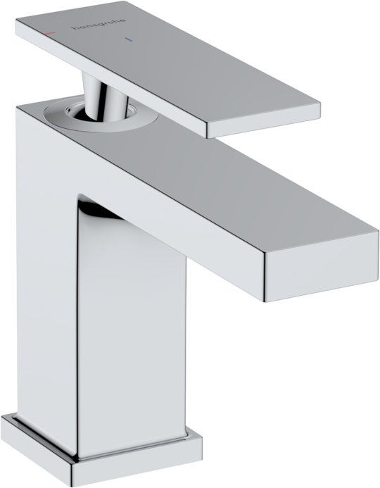 Змішувач для раковини з донним клапаном Hansgrohe Tecturis E 80 CoolStart, хром (73002000) Для раковини Хром