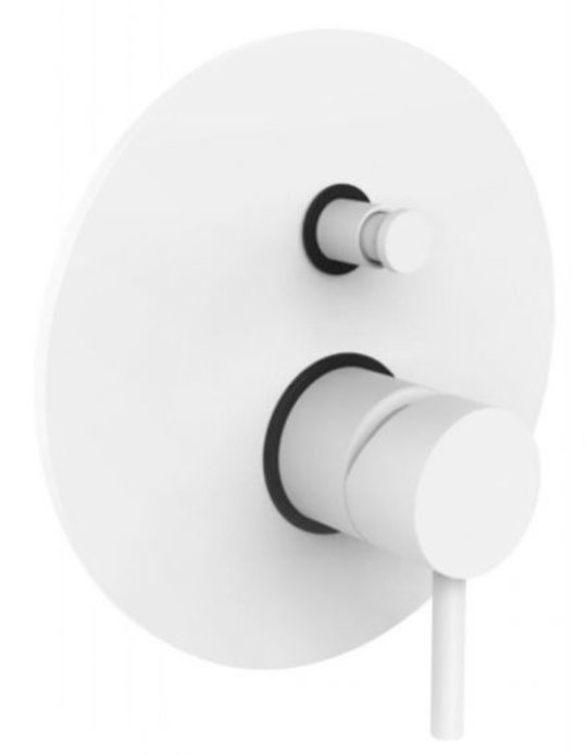Змішувач Paffoni Light (LIG015BO) Для ванни, Для душа Білий, Білий матовий