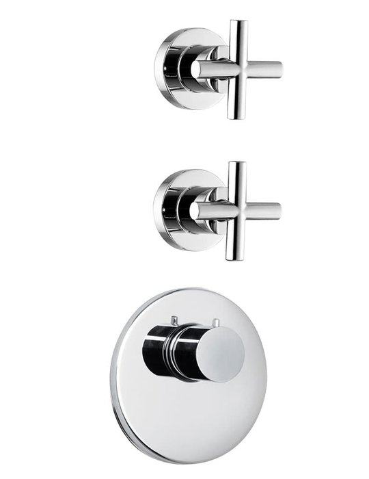 Змішувач Fima Carlo Frattini Fimatherm (F5333X2CR) Для ванни, Для душа Хром