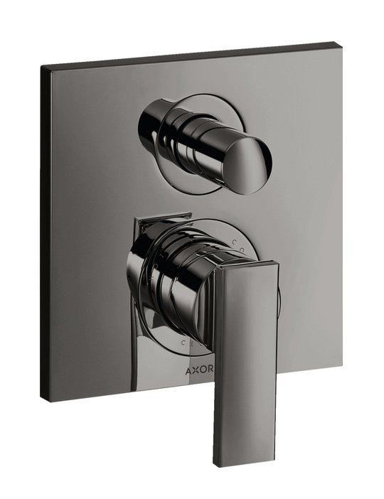 Смеситель скрытого монтажа Axor Citterio, Polished Black Chrome (39455330) Для ванны, Для душа Черный