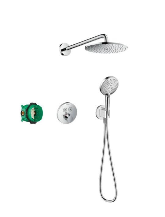 Термостатическая душевая система Hansgrohe Raindance S, хром (27951000) Душевые стойки Хром
