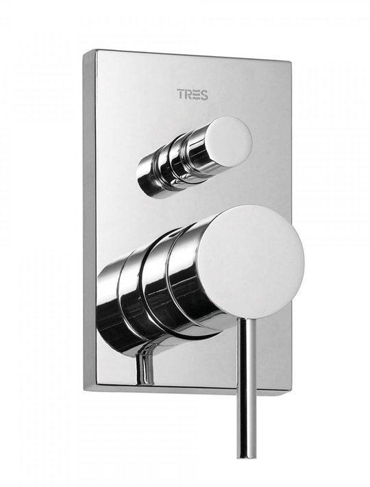 Смеситель скрытого монтажа Tres Max-tres (06218002) Для ванны, Для душа Хром