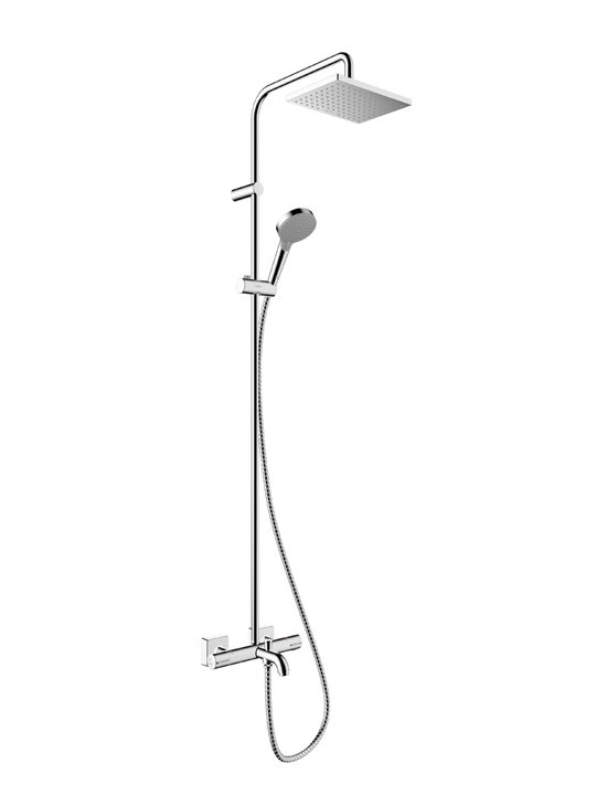 Душевая система с термостатом Hansgrohe Vernis Shape, хром (26284000) Душевые стойки Хром