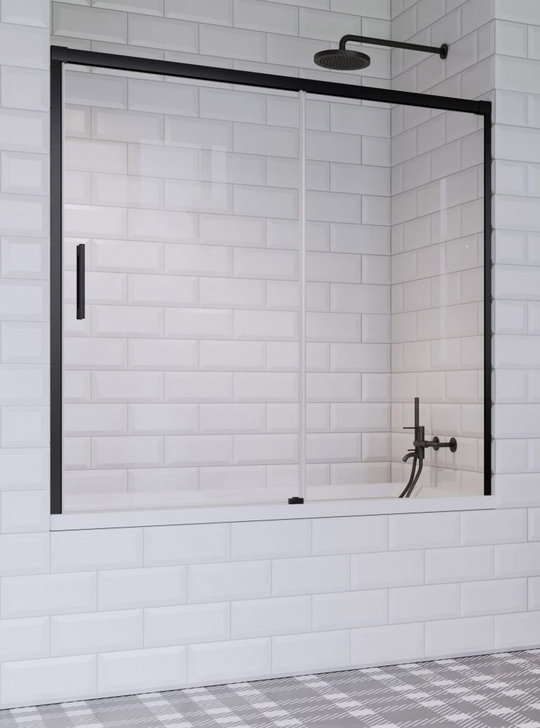 Раздвижная шторка для ванны Radaway Idea Black PN DWJ 170R (10003170-54-01R) Idea Black Раздвижные 